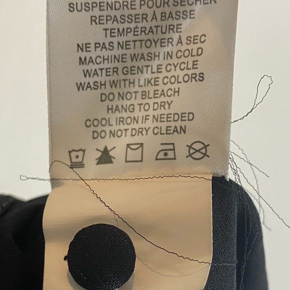 NWOT House of Harlow 1960 Black Ruched Button Up Sheer Mini Dress - Picture 5 of 5